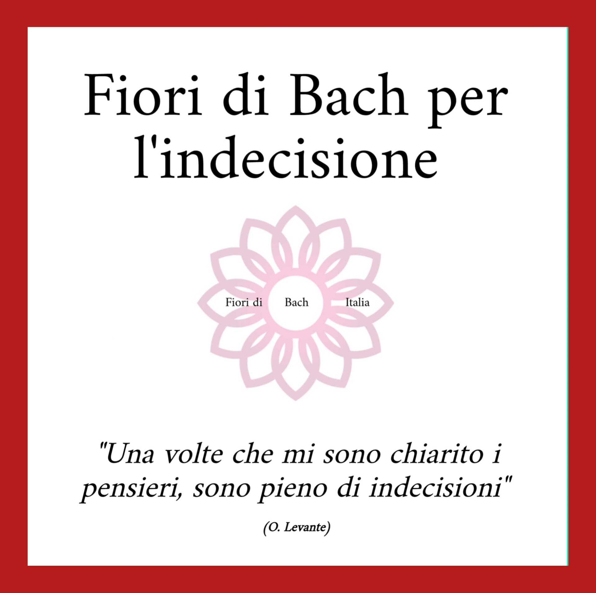Come superare l'Indecisione con i Fiori di Bach | Fiori di Bach Italia